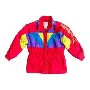 VTG ‘80s Ispo Retro Alto Sportswear Colorblock Ski Winter Jacket Size: L